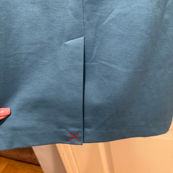 NWT Boden | Jessica Ponte Midi Sheath Tie Waist Dress  Agean Blue | size 4 - Picture 8 of 16